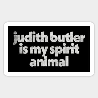 Judith Butler / Original Faded Style Typography Design Magnet